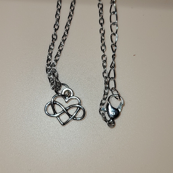 COPY - Silver Infinity Heart Necklace - Picture 2 of 3